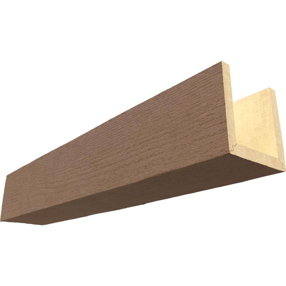 Ekena Millwork Endurathane 8 in. H x 10 in. W x 16 ft. L Rough Sawn