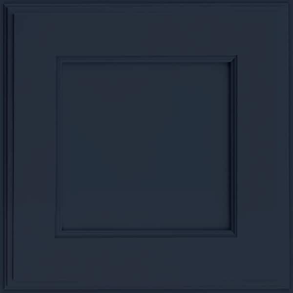 KRAFTMAID SIMPLICITY 14-5/8 in. x 14-5/8 in. Cabinet Door Sample in Midnight
