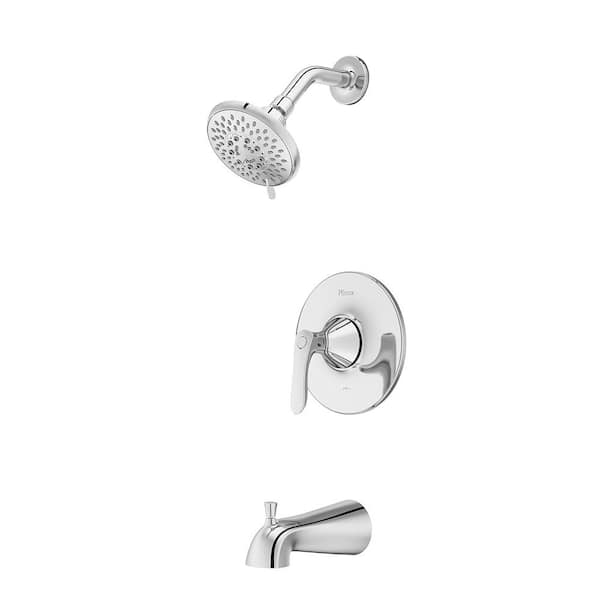 Pfister Weller 1-Handle Tub and Shower Faucet Trim Kit Polished Chrome (Valve not Included)