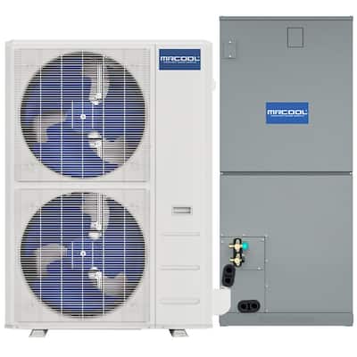 Central Ducted Hyper Heat System 55,000 BTU 4.5-Ton 15.3 SEER2 Heat Pump and Air Handler 230-Volt/60Hz