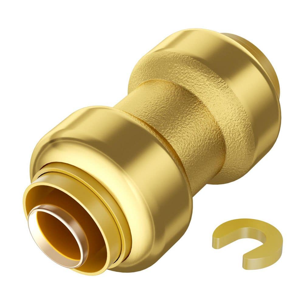Pipe Fittings, 1/2 in. 12PCS Brass Pipe Fittings, Straight-Through Push-Fit Pipe Connector Brass Air Fittings price history on PriceWatchPro