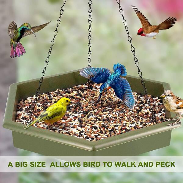 Bird Bath For Outside Heavy Duty, 12 Inch Hanging Birdbath Bowl Only