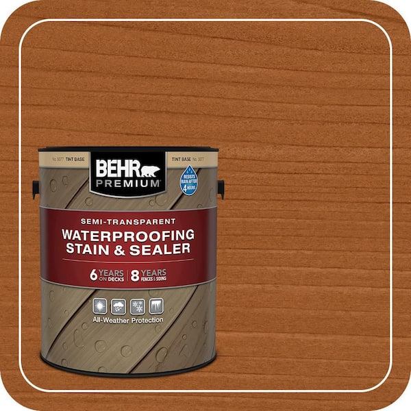 BEHR PREMIUM 1 gal. #ST-134 Curry Semi-Transparent Waterproofing