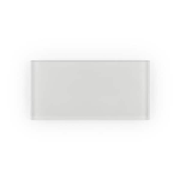 Jeffrey Court Take Home Tile Sample - Morning Glow 3 in. x 6 in. Subway Gloss Glass