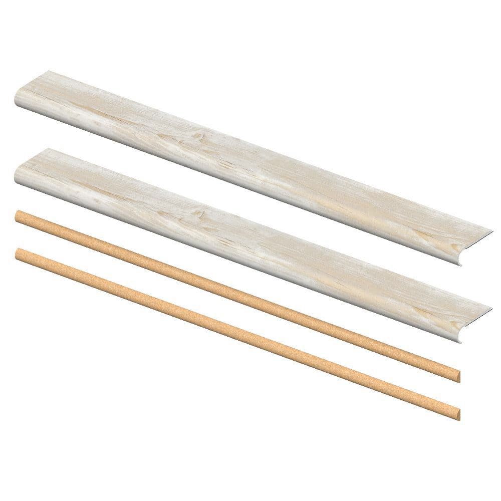 Bayview Pine 5mm x 46in x 5in Exact Match Round Nose Open Stair Return/Landing Kit (2-Pack) price history on PriceWatchPro