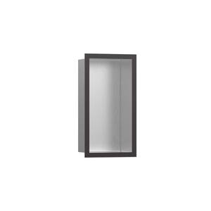 XtraStoris Individual 9 in. W x 15 in. H x 4 in. D Stainless Steel Shower Niche in Brushed Black Chrome