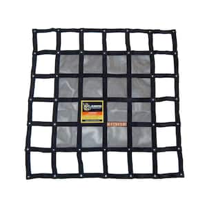 4 ft x 4 ft. Heavy-Duty Cargo Net, Integrated Mesh, Adjustable, Load Certified. Attachment Straps and Bag Included