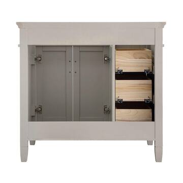 Home Decorators Collection Ashburn 36 in. W x 21.63 in. D x 34 in. H Bath Vanity Cabinet without Top in Grey ASGRA3621DR