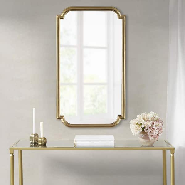 Miscool Anky 21.25 in. W x 38 in. H Wood Framed Rectangle Decorative Accent Wall Mirror