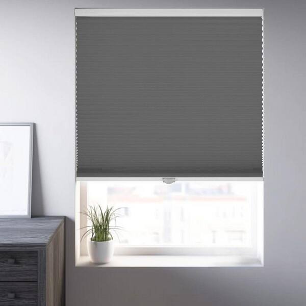 Cut-to-Width Steel Cordless Blackout Privacy Polyester Cellular Shades 72 in. W x 72 in. L