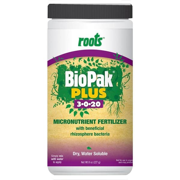 Roots 8 oz. 3-0-20 BioPak Plus Micronutrient Fertilizer