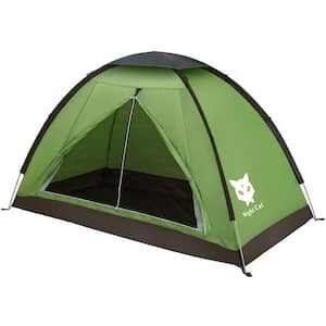 Light-Weight 1-Person Polyurethane Camping Tent in Light Green