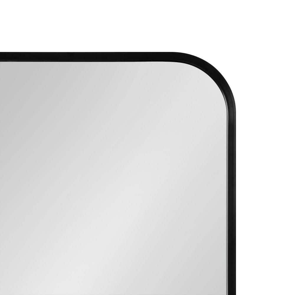 Zayda Black Aluminum Rectangular Wall Mirror 24x36