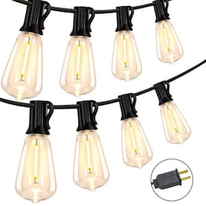 YANSUN 40-Light 16.4 ft. Outdoor Battery Powered Globe Integrated LED  Decorative Fairy String Light in Warm White H-DD002M2R24USB - The Home Depot