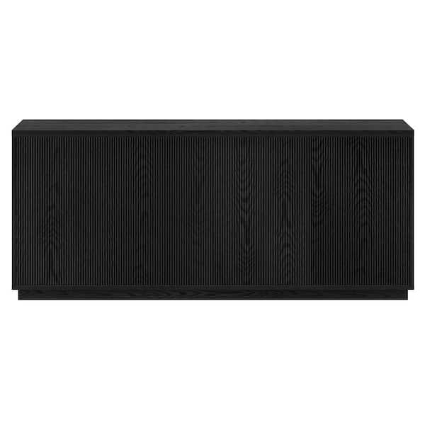 Alston Black Grain MDF 68 in. Buffet Table