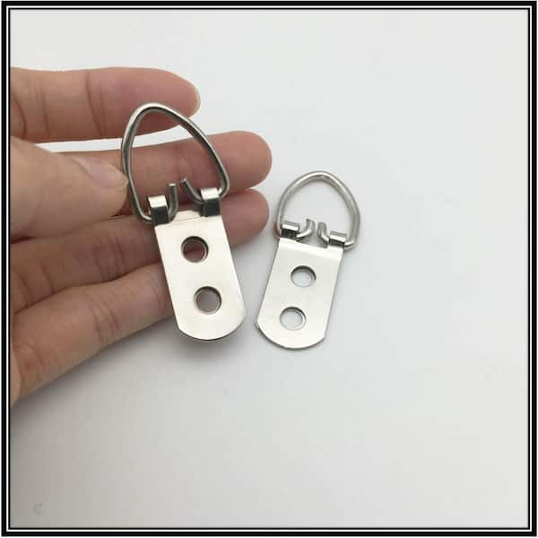50 Sets Heavy Duty D-Ring Picture Hangers - Galvanized Steel No - View #9