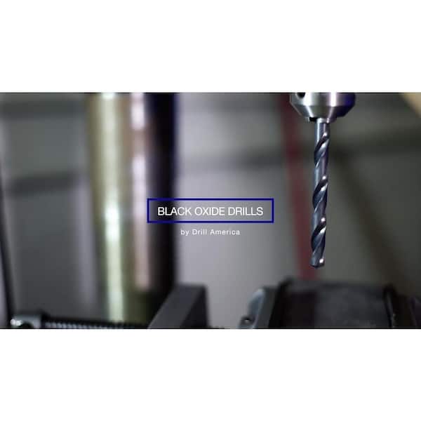 Drill America Reduced-Shank Drill Bit - High-Speed Steel 1-25/64" Size With Black Oxide Finish - View #7