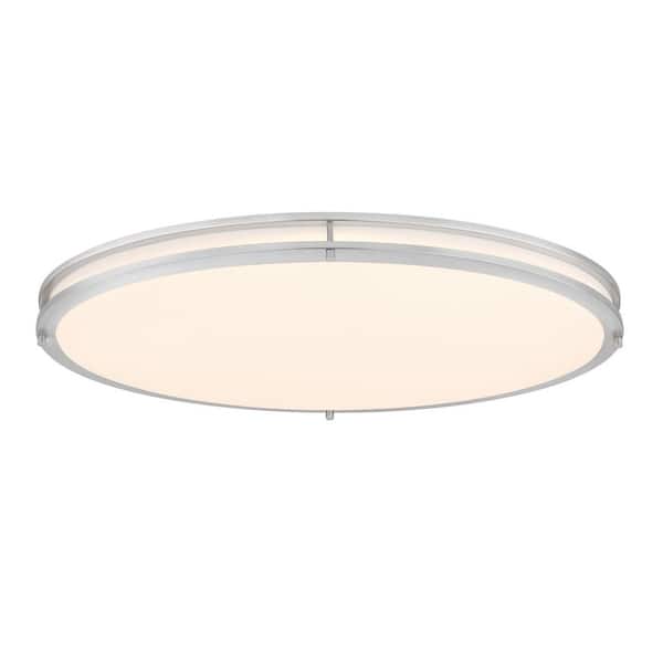 Lauderdale 33-in. 40-Watt Brushed Nickel Selectable LED Indoor Flush Mount