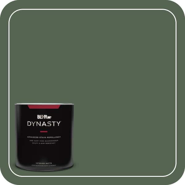 BEHR DYNASTY 1 qt. #HDC-WR15-11 Deep Emerald Matte Interior Stain-Blocking Paint and Primer