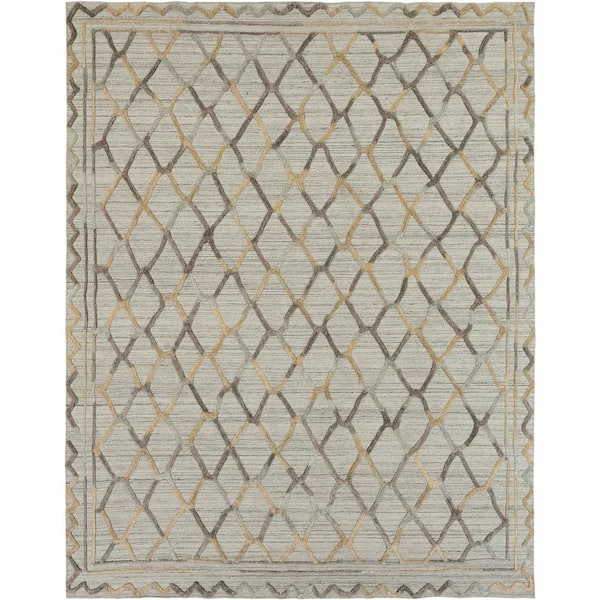 Titania 2 ft. x 3 ft. Natural/Browns Abstract Washable Area Rug