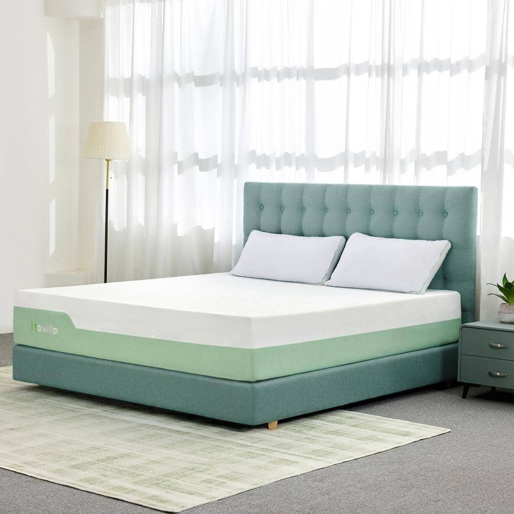 Novilla Comfort Queen Medium 10 In. Cooling Foam Mattress, Breathable ...