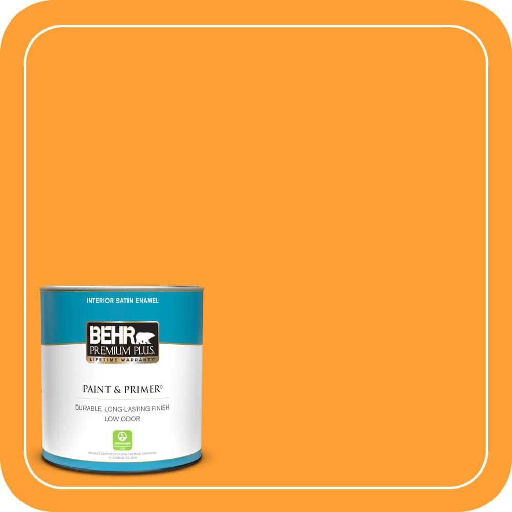 1 qt. #P250-7 Blazing Bonfire Satin Enamel Low Odor Interior Paint & Primer price history on PriceWatchPro