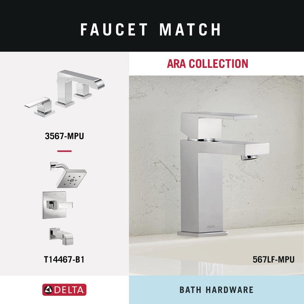 Ara 18-Inch Chrome Wall Mounted Towel Bar