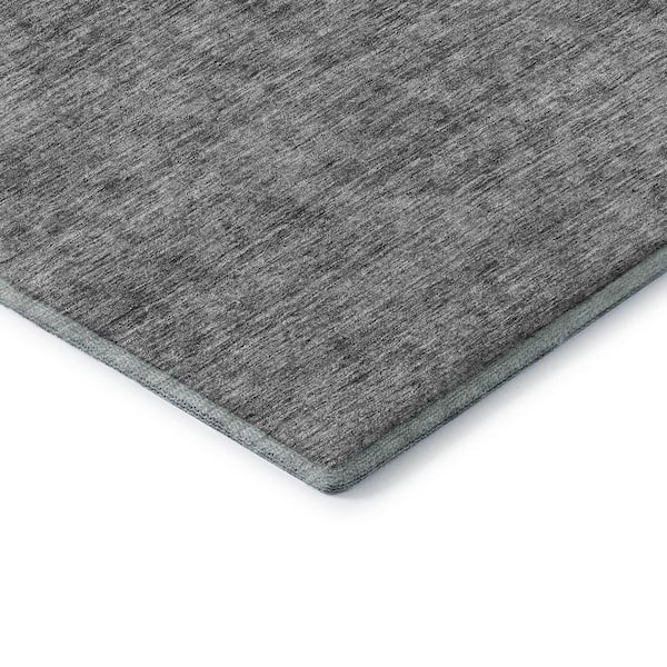 Mayfield Premium Machine Washable Abstract AMF1170 Gray 8 ft. x 10 ft. Area Rug