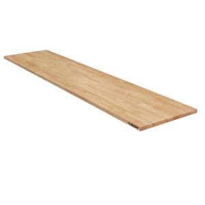 96 in. Solid Wood Work Surface for Extra Wide Heavy Duty Welded Steel Garage Storage System