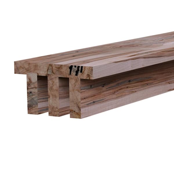 5.5 in. W x 3.125 in. H x 92 in. L Rustic Ambrosia Maple Industrial Slat Faux Beam