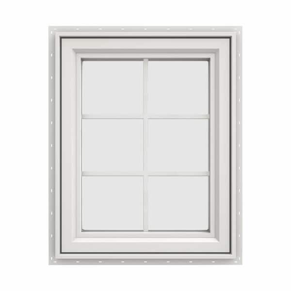 JELD-WEN 23.5 in. x 29.5 in. V-4500 Series White Vinyl Right