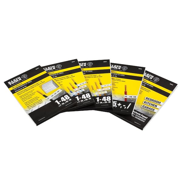 Load Center and CSEDs Universal Circuit Directory Kit 42-Labels Electrical  Panel Labels (1-Pack)