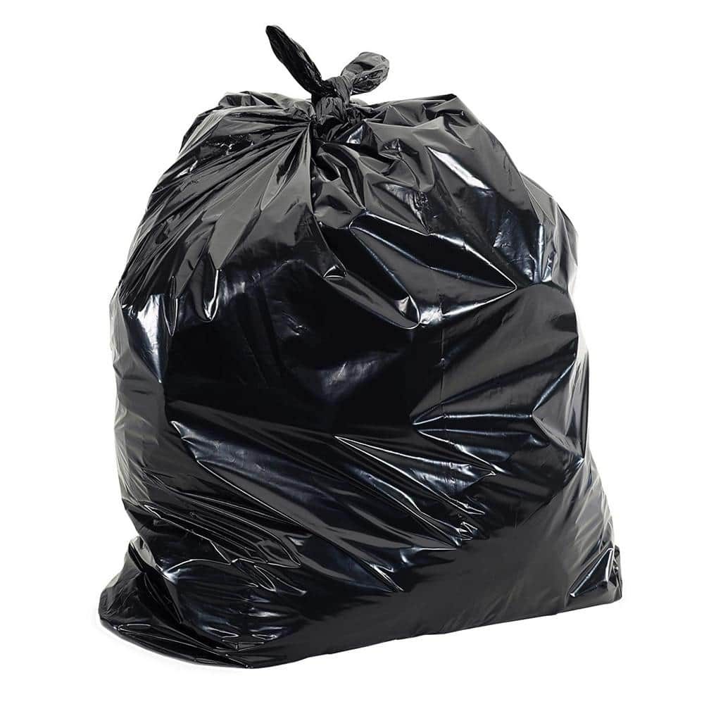 Plasticplace Heavy Duty Black Trash Bags 1.2 Mil 250 Count - 20-30