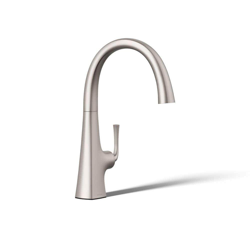 KOHLER Graze Single Handle Bar Faucet with Swing Spout in Vibrant ...