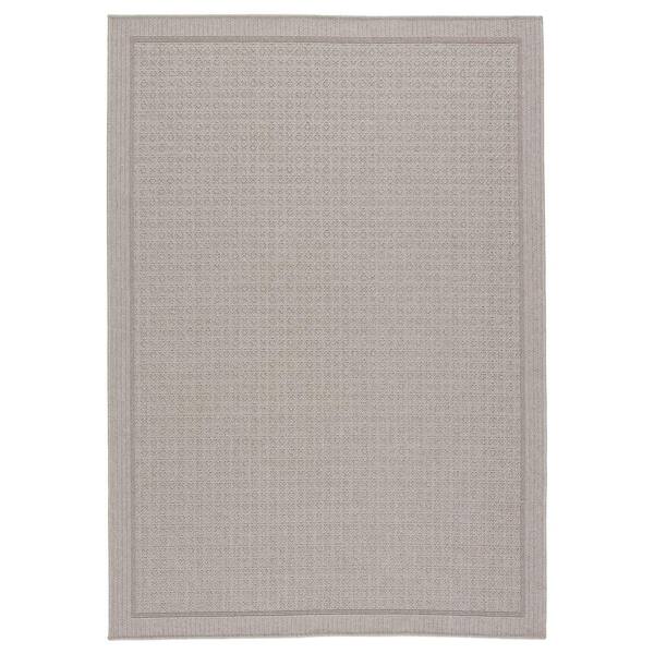 Jaipur Living Maeva Gray 2 ft. x 3 ft. Coastal Indoor/Outdoor Area Rug