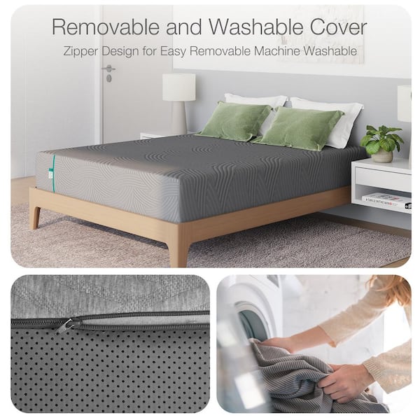 Novilla King Medium Memory Foam 14 in. Mattress, Cooling and