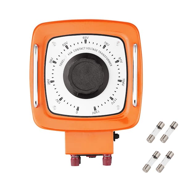 3000 VA Auto Voltage Transformer 23 Amp 110-Volt Input 0-130-Volt LCD Display 4-Fuses Thermal Switch Pipe Capacity