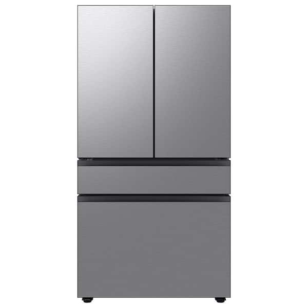 Bespoke 36 in. 29 cu. ft. Standard Depth 4-Door French Door Refrigerator with Sphere Ice in Stainless Steel