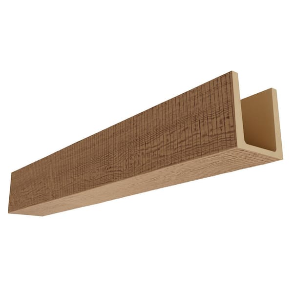 Heritage Timber 7.5 in. x 7.5 in. x 10 ft. Resewn Rip Warm Caramel Faux Wood Beam
