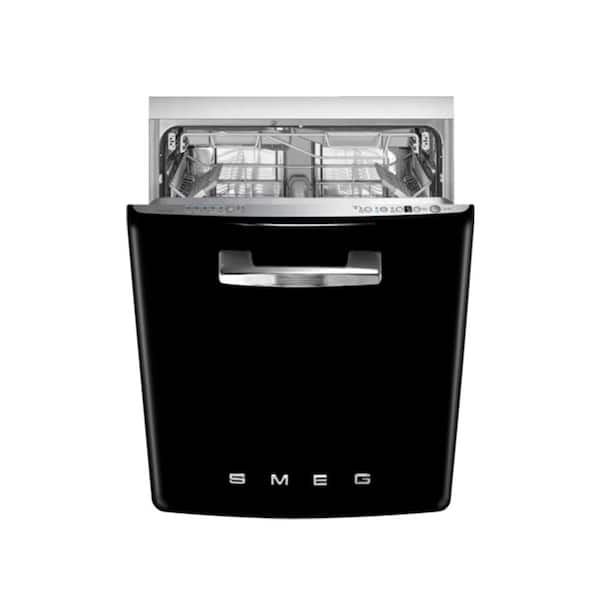 smeg Retro 24" Prefinished w/FlexiDUO. (10+ programs, Planetarium wash). Black