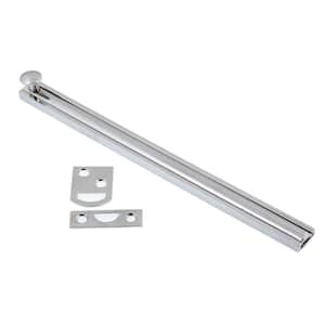 8 in. Solid Brass Polished Chrome Surface Bolt