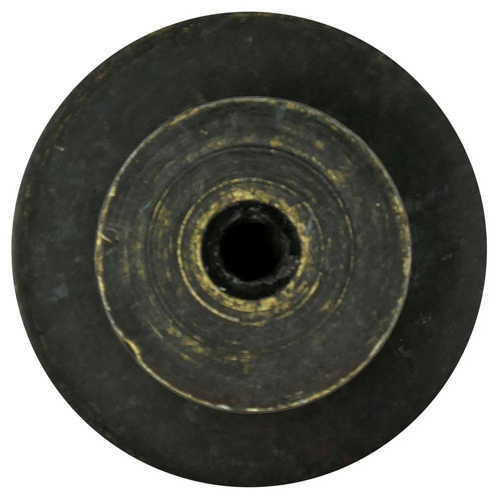 Weathered Antique Bronze Round Cabinet Knob with Mounting Hardware