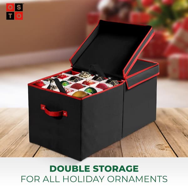 Christmas Ornament Storage Box with Lid – NestInOrder