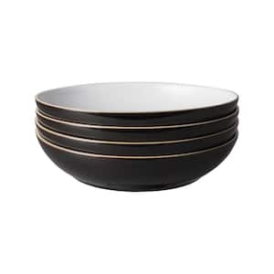 Stoneware Elements Black (Set of 4) 35.5 fl. oz. Pasta Bowls