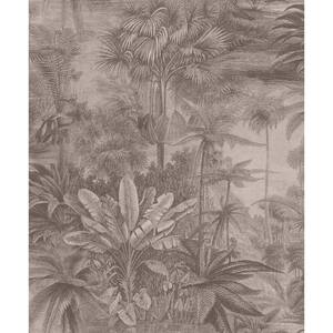 Anamudi Pewter Tropical Canopy Wallpaper Sample