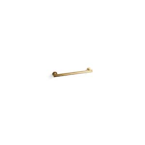 Purist 18 in. Grab Bar in Vibrant Brushed Moderne Brass