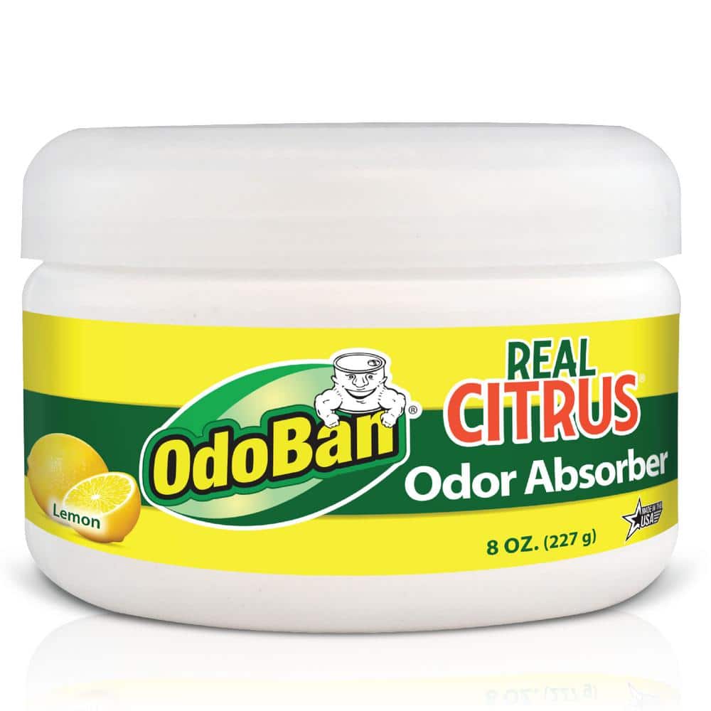 OdoBan Real Citrus 8 oz. Lemon Solid Odor Absorber, Odor Eliminator for