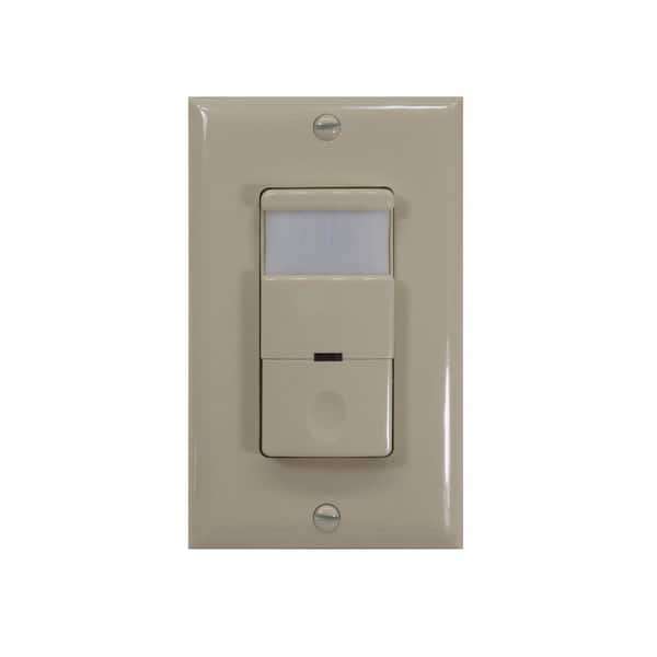 NICOR 120 - 277-Volt Occupancy/Vacancy Passive Infrared Motion Sensor Wall Switch