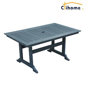 60.2 in. Outdoor Patio Rectangular Dining Table