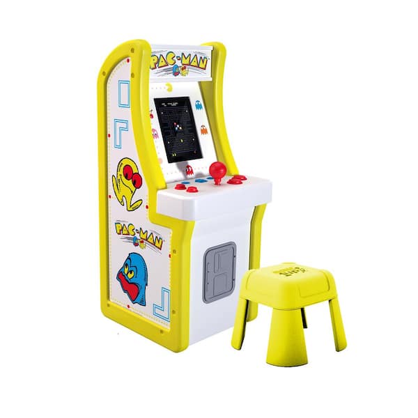ARCADE1UP Pacman with Stool Assembled 195570004081 - The Home Depot